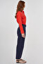 بنطلون فيسكوز جزرة أزرق داكن - 5