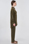 Pocket Detail Lyocell Viscose Two-Piece Set Dark Khaki - 5