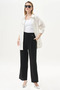 Pleated Pocket Detailed Basic Trousers Black