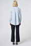 Buttoned Cotton Basic Shirt Ice Blue - 5