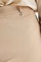 High Waist Basic Trousers Beige - 7