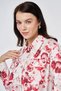 Floral Pattern Cotton Jacket Cream - 7
