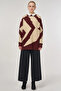 Color Blocked Knitwear Tunic Cream - 3