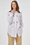 Embroidered Linen Viscose Tunic Optical White