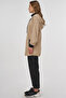 Hooded Three Thread Sweatshirt Beige - 3