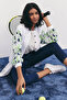 Printed Linen Cotton Tunic Optical White - 3