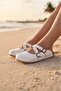 6339 White Cross Sabo Slippers