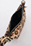 Geantă de umăr cu model leopard maro - 7