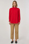 Tunic with Metal Accessory Detail Red - 2