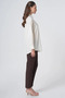 Buttoned Cotton Basic Shirt Ecru - 6