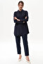 Hidden Pat Basic Tunic Navy Blue - 2