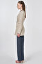 Belt Detail Lyocell Linen Jacket Stone - 4