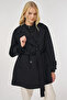 Knitwear Paneled Cashmere Coat Black