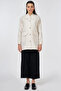 Jacquard Jacket with Embroidery Detail Cream - 2