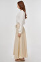 Lace-Up Muslin Skirt Cream - 4