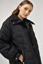 Zigzag Quilted Short Coat Black - 7