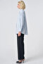 Buttoned Cotton Basic Shirt Ice Blue - 4