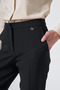Pocket Detailed Basic Fabric Trousers Black - 6