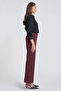 Basic Fabric Trousers Claret Red - 5