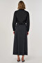 Belt Detailed Pencil Skirt Smoked - 4
