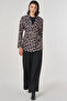 Leopard Pattern Blazer Jacket Mink - 5