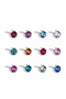 Surgical Steel Birthstone Earrings |   316L Stainless Steel Sterile Stone Hypoallergenic Earrings - 3