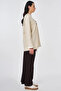 Slogan Printed Combed Cotton Sweatshirt Cream - 6