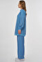 Shiny Look Sweatshirt Blue - 3