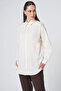 Buttoned Cotton Basic Shirt Ecru