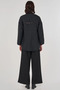 Patch Pocket Embossed Pattern Jacket Black - 4