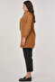 Turtleneck Sweater with Ribbed Detail Tobacco - 4