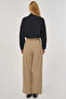 Velvet Trousers with Metal Accessories Mink - 5