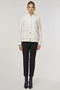 College Collar Bomber Jacket Cream - 2