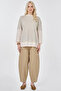 Stripe Pattern Cotton Pack Sweatshirt Light Gray - 3