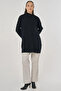 Button Detailed Knitwear Tunic Black - 2