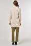 Turtleneck Basic Viscose Knitwear Tunic Cream - 5
