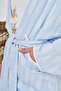 Baklava Pattern Viscose Kimono Blue - 7