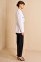 Buttoned Blazer Jacket Optical White - 6