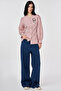 Shiny Buttoned Cotton Tunic Ruby - 2
