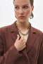 Basic Blazer Jacket Dark Brown - 7