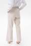 Stone Colored Basic Elastic Waist Trousers - 5