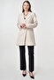 Single Button Blazer Jacket Light Gray - 2