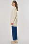 Sequin Detailed Knitwear Tunic Cream - 4