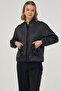 Sequin Detailed Bomber Jacket Black