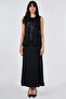 Zero Neckline Sequined Blouse Black - 3