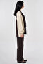Drawstring Detailed Combed Cotton Tunic Dark Brown - 6