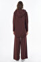 Hooded Detailed Knitwear Set Brown - 4