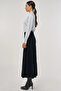 High Waist Viscose Knitwear Skirt Black - 3