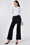 Dart Detailed Fabric Trousers Black - 2