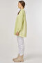 Embossed Detailed Sweatshirt Lime - 4